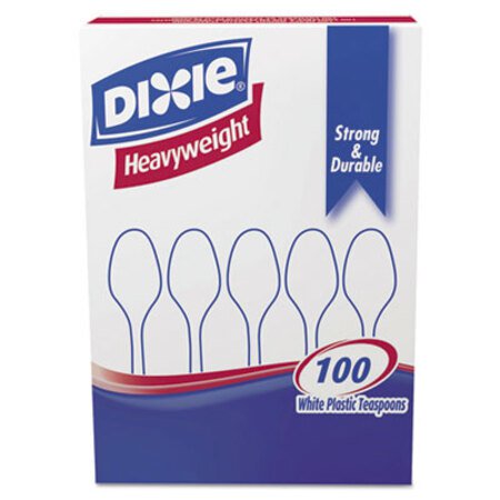 Picture of Plastic Cutlery, Heavyweight Teaspoons, White, 100/BoxDXE-TH207