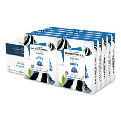 Picture of Copy Plus Print Paper, 92 Bright, 20 lb, 8.5 x 11, White, 500 Sheets/Ream, 10 Reams/CartonHAM-105007