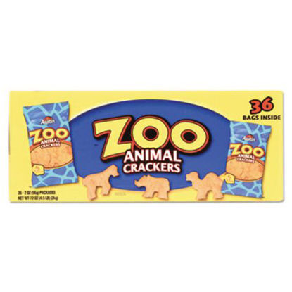 Picture of Zoo Animal Crackers, Original, 2 oz Pack, 36 Packs/BoxKEB-827545