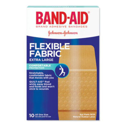 Picture of Flexible Fabric Extra Large Adhesive Bandages, 1.25" x 4", 10/BoxJOJ-5685