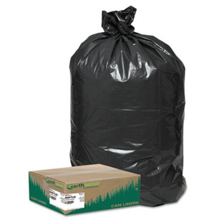 Picture of Linear Low Density Large Trash and Yard Bags, 33 gal, 0.9 mil, 32.5" x 40", Black, 80/CartonWBI-RNW1TL80