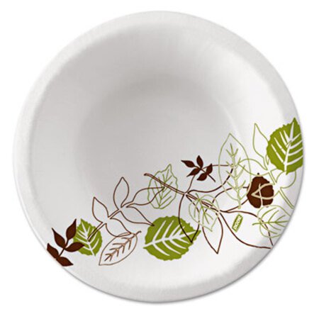 Picture of Pathways Heavyweight Paper Bowls, WiseSize, 12 oz, Green/Burgundy, 125/PackDXE-SXB12WSPK