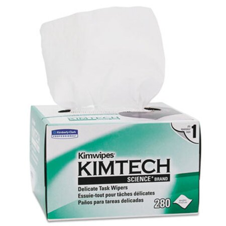 Picture of Kimwipes, Delicate Task Wipers, 1-Ply, 4 2/5 x 8 2/5, 280/BoxKCC-34155