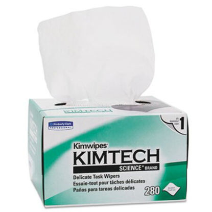 Picture of Kimwipes, Delicate Task Wipers, 1-Ply, 4 2/5 x 8 2/5, 280/BoxKCC-34155