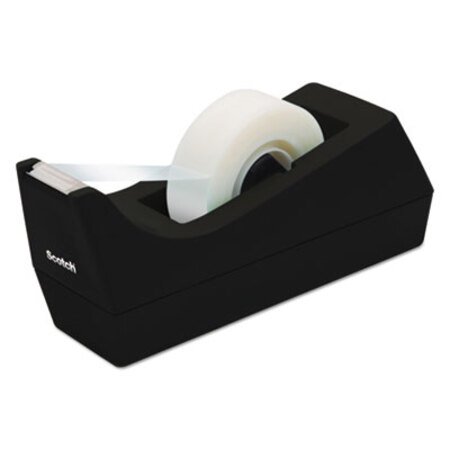 Picture of Desktop Tape Dispenser, 1" Core, Weighted Non-Skid Base, BlackMMM-C38BK