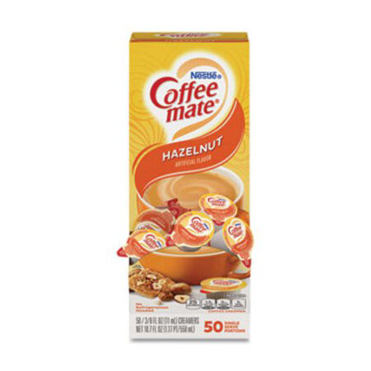 Picture of Liquid Coffee Creamer, Hazelnut, 0.38 oz Mini Cups, 50/BoxNES-35180BX