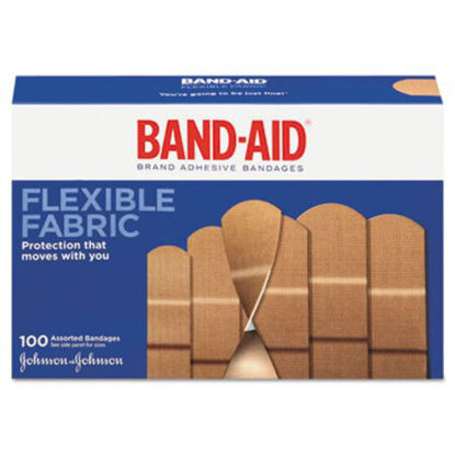 Picture of Flexible Fabric Adhesive Bandages, Assorted, 100/BoxJOJ-11507800
