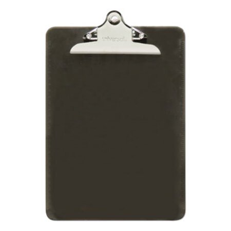 Picture of Plastic Clipboard w/High Capacity Clip, 1", Holds 8 1/2 x 12, Translucent BlackUNV-40306