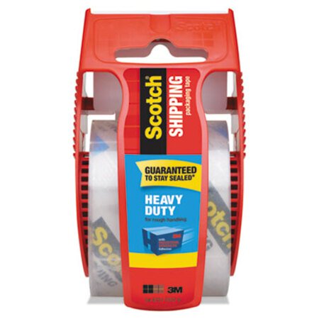 Picture of 3850 Heavy-Duty Packaging Tape with Dispenser, 1.5" Core, 1.88" x 66.66 ft, ClearMMM-142