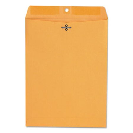 Picture of Kraft Clasp Envelope, #90, Square Flap, Clasp/Gummed Closure, 9 x 12, Brown Kraft, 100/BoxUNV-35264