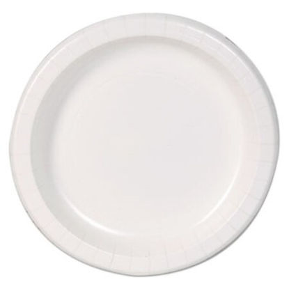 Picture of Basic Paper Dinnerware, Plates, White, 8.5" dia, 125/PackDXE-DBP09W