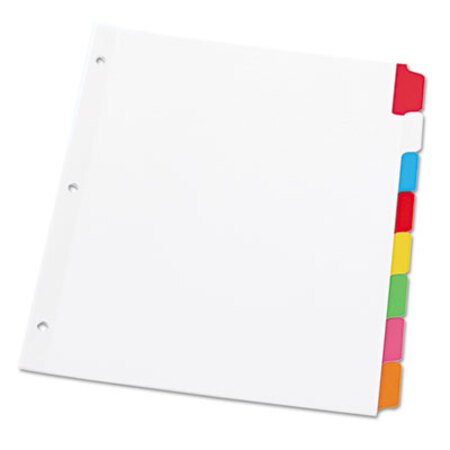 Picture of Deluxe Write-On/Erasable Tab Index, 8-Tab, 11 x 8.5, White, 1 SetUNV-20819