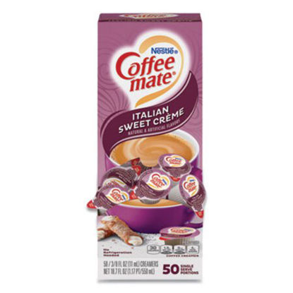Picture of Liquid Coffee Creamer, Italian Sweet Creme, 0.38 oz Mini Cups, 50/BoxNES-84652