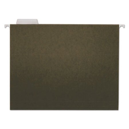 Picture of Hanging File Folders, Letter Size, 1/5-Cut Tab, Standard Green, 25/BoxUNV-14115