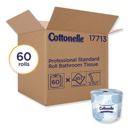 Picture of Two-Ply Bathroom Tissue, Septic Safe, White, 451 Sheets/Roll, 60 Rolls/CartonKCC-17713
