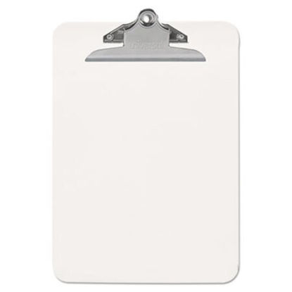 Picture of Plastic Clipboard with High Capacity Clip, 1" Capacity, Holds 8 1/2 x 11, ClearUNV-40308
