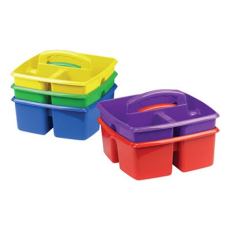 Picture of Small Art Caddies, 3 Sections, 9.25" x 9.25" x 5.25", Assorted Colors, 5/PackSTX-00941U06C