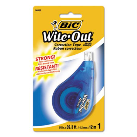 Picture of Wite-Out EZ Correct Correction Tape, Non-Refillable, 1/6" x 472"BIC-WOTAPP11