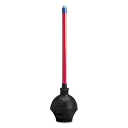 Picture of Toilet Plunger, 18" Plastic Handle w/ 5 5/8" Dia Bowl, Red/BlackBWK-09201EA