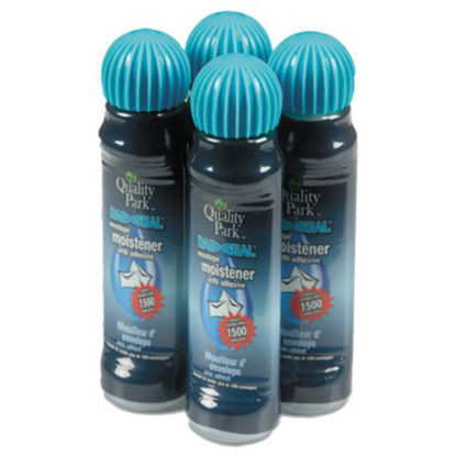 Picture of Envelope Moistener w/Adhesive, 50 mL, Clear, 4/PackQUA-46071