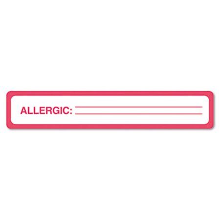 Picture of Medical Labels, ALLERGIC, 1 x 5.5, White, 175/RollTAB-40561