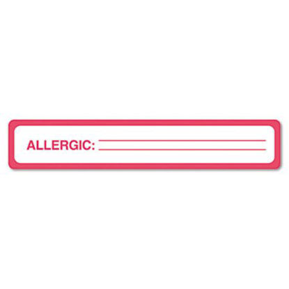 Picture of Medical Labels, ALLERGIC, 1 x 5.5, White, 175/RollTAB-40561