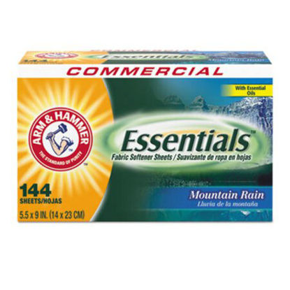 Picture of Essentials Dryer Sheets, Mountain Rain, 144 Sheets/Box, 6 Boxes/CartonCDC-3320000102
