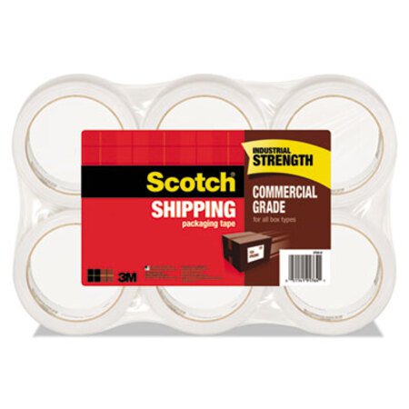 Picture of 3750 Commercial Grade Packaging Tape, 3" Core, 1.88" x 54.6 yds, Clear, 6/PackMMM-37506
