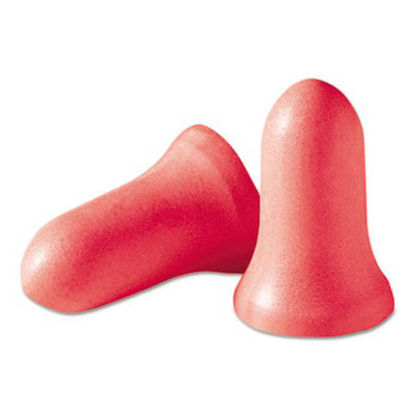 Picture of MAX-1 Single-Use Earplugs, Cordless, 33NRR, Coral, 200 PairsHOW-MAX1