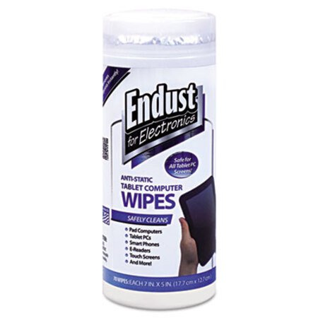 Picture of Tablet and Laptop Cleaning Wipes, Unscented, 70/TubEND-12596
