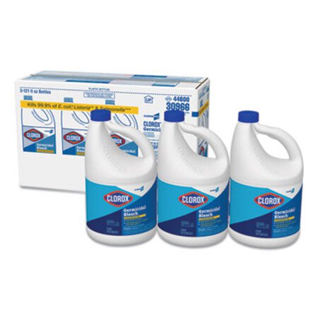 Picture of Concentrated Germicidal Bleach, Regular, 121 oz Bottle, 3/CartonCLO-30966CT