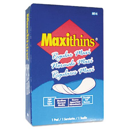 Picture of Maxithins Vended Sanitary Napkins #4, Maxi, 100 Individually Boxed Napkins/CartonHOS-MT4FS