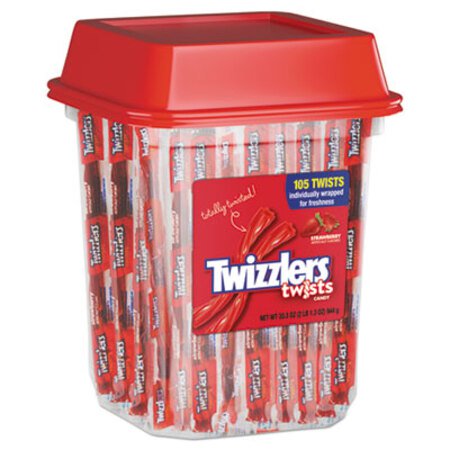 Picture of Strawberry Twizzlers Licorice, Individually Wrapped, 2lb TubTWZ-51902