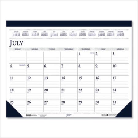 Picture of 100% Recycled Academic Desk Pad Calendar, 18.5 x 13, 2021-2022HOD-1556