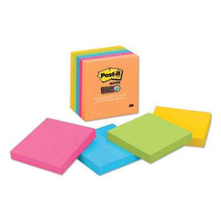 Picture of Pads in Rio de Janeiro Colors, 3 x 3, 90-Sheet Pads, 5/PackMMM-6545SSUC