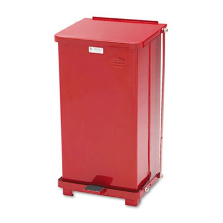 Picture of Defenders Biohazard Step Can, Square, Steel, 6.5 gal, RedRCP-ST12EPLRD