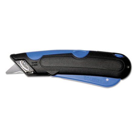 Picture of Easycut Self-Retracting Cutter with Safety-Tip Blade and Holster, Black/BlueCOS-091524