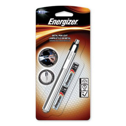 Picture of LED Pen Light, 2 AAA Batteries (Included), Silver/BlackEVE-PLED23AEH