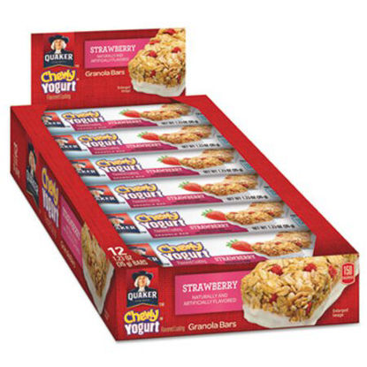 Picture of Chewy Yogurt Granola Bars, 1.23 oz Bar, Strawberry, 12/BoxQKR-31567