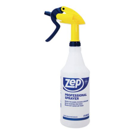 Picture of Professional Spray Bottle w/Trigger Sprayer, 32 oz, Clear PlasticZPE-HDPRO36EA
