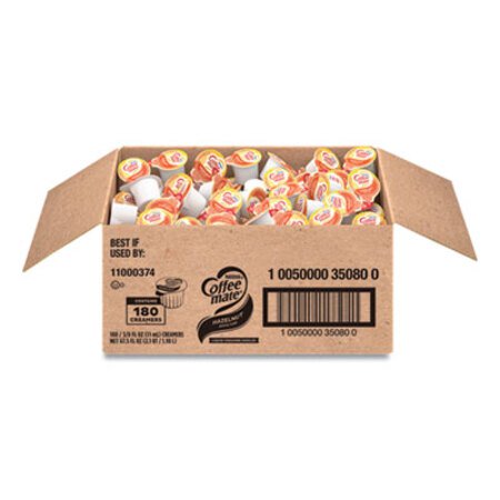 Picture of Liquid Coffee Creamer, Hazelnut, 0.38 oz Mini Cups, 180/CartonNES-35080