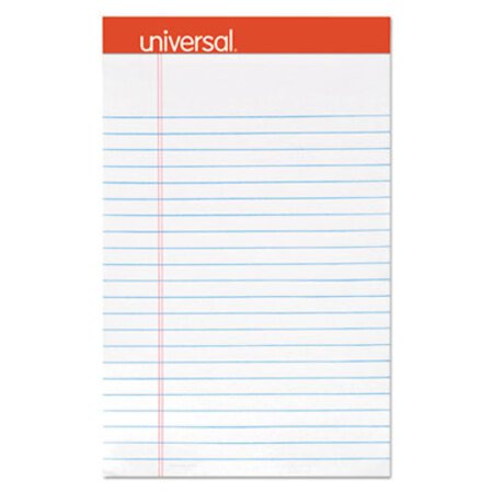 Picture of Perforated Ruled Writing Pads, Narrow Rule, 5 x 8, White, 50 Sheets, DozenUNV-46300