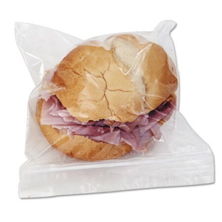 Picture of Reclosable Food Storage Bags, Sandwich, 1.15 mil, 6.5" x 5.89", Clear, 500/BoxBWK-SANDWICHBAG
