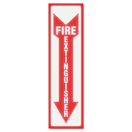 Picture of Glow In The Dark Sign, 4 x 13, Red Glow, Fire ExtinguisherUSS-4793