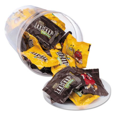 Picture of Candy Tubs, Chocolate and Peanut MandMs, 1.75 lb Resealable Plastic TubOFX-00066