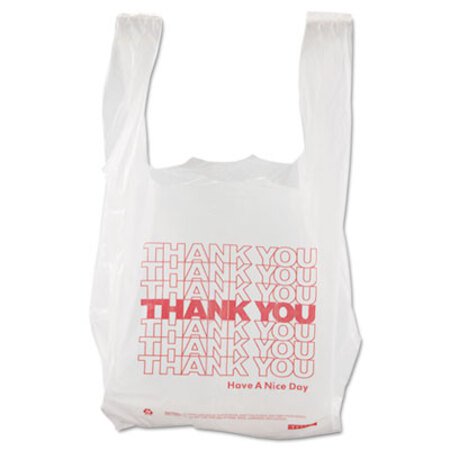 Picture of Thank You High-Density Shopping Bags, 8" x 16", White, 2,000/CartonBPC-8416THYOU