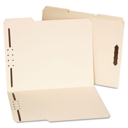 Picture of Deluxe Reinforced Top Tab Folders with Two Fasteners, 1/3-Cut Tabs, Letter Size, Manila, 50/BoxUNV-13420