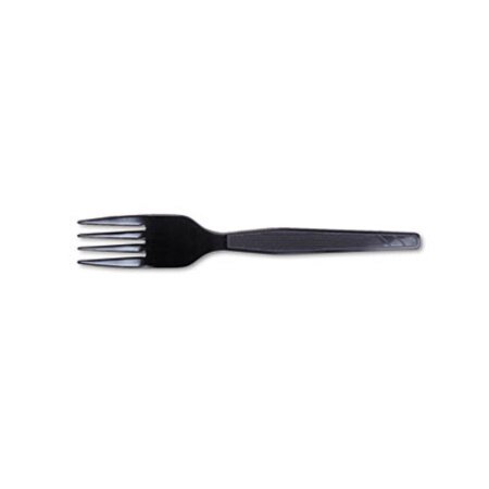 Picture of Plastic Cutlery, Heavy Mediumweight Forks, Black, 100/BoxDXE-FM507