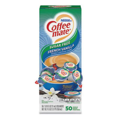 Picture of Liquid Coffee Creamer, Sugar-Free French Vanilla, 0.38 oz Mini Cups, 50/BoxNES-91757