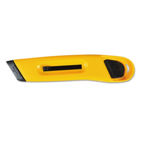Picture of Plastic Utility Knife with Retractable Blade and Snap Closure, YellowCOS-091467